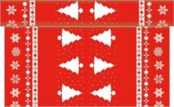 Sovie HOME Tischläufer White Tree In Rot Aus Linclass® Airlaid 40cm X 4,80m, 1 Stück - Tischtuch Weihnachten -Weihnachten Schmücken Geschäft 01570513 938e 4b83 9995 db25ceed9bd3