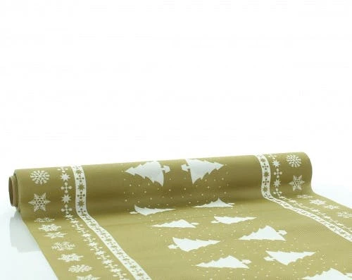 Sovie HOME Tischläufer Flocons In Gold-Silber Aus Linclass® Airlaid 40cm X 4,80m, 1 Stück - Weihnachten 4 Sovie HOME Tischläufer Flocons In Gold-Silber Aus Linclass® Airlaid 40cm X 4,80m, 1 Stück - Weihnachten – Bild 4