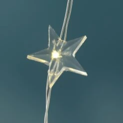 LED Lichterkette Sterne 100 LED 4,95m Dekolichterkette Silberdraht Weihnachten -Weihnachten Schmücken Geschäft 0a904db9 1abd 4c86 8706 57dbaef5cff0