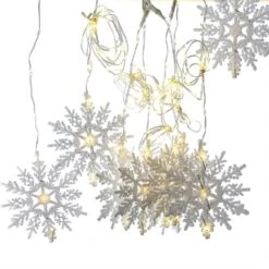 LED Lichtervorhang Schneeflocken 64 Kaltweiße LED 1,2mx1m Für Innen Weihnachten -Weihnachten Schmücken Geschäft 0d43e6fa 2e52 449d a566 d8d5644f5cf4