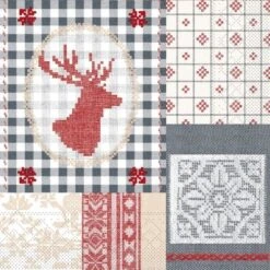 Mank Serviette Tissue Lennert In Rot, 40 X 40 Cm, 100 Stück - Weihnachten Tannenbaum Sterne Rentier -Weihnachten Schmücken Geschäft 172597a7 99ff 491c a77e af237e6e25f2 2