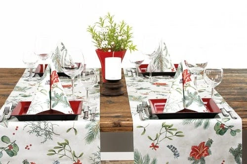 Mank Airlaid Serviette Amaryllis, 40 X 40 Cm, 50 Stück - Weihnachten Xmas 1 Mank Airlaid Serviette Amaryllis, 40 X 40 Cm, 50 Stück - Weihnachten Xmas