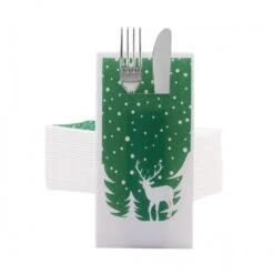Sovie HORECA Besteckserviette Marvin In Grün Aus Linclass® Airlaid 40 X 40 Cm, 100 Stück - Weihnachten Bestecktaschen -Weihnachten Schmücken Geschäft 19473755 699a 4b7a bf4c af24887e1751