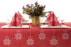 Mank Tissue Serviette Mick In Rot-Bordeaux, 33 X 33 Cm, 3-lagig, 100 Stück - Weihnachten Eiskristalle -Weihnachten Schmücken Geschäft 1c46b8d2 864e 49a7 85c2 4aecf95fb51e 1