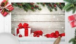 Tischsets | Platzsets - Weihnachten - Geschenk Im Schnee - 12 Stück Aus Premium Papier - Die Besondere Tischdekoration Für Die Weihnachtszeit -Weihnachten Schmücken Geschäft 26c03c29 6b68 41b2 b185 c21cb1715e21