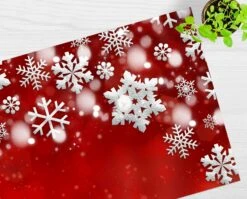 Tischsets | Platzsets – Weihnachten - Weiße Schneekristalle - 12 Stück Aus Premium Papier - Die Besondere Tischdekoration Für Die Weihnachtszeit -Weihnachten Schmücken Geschäft 2d9b8a7a 2066 4d37 b2b2 115a0fdc9104