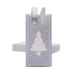 Sovie HOME Besteckserviette White Tree In Silber Aus Linclass® Airlaid 40 X 40 Cm, 12 Stück - Bestecktaschen Weihnachten -Weihnachten Schmücken Geschäft 2f829269 6b81 4e29 bcd7 0486614de5a7