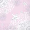 Mank Serviette Tissue Sternenschein In Rose-Silber, 40 X 40 Cm, 100 Stück - Weihnachten Sterne