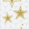 Mank Airlaid Besteckservietten Vivien "Pub" 40 X 33 Cm, 75 Stück - Bestecktaschen Weihnachten Sterne Ornamente