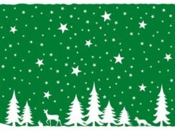 Mank Airlaid Tischset Lennert In Grün, 40 X 30cm, 100 Stück - Platzdeckchen Weihnachten