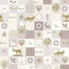 Mank Tischdecke Airlaid Pepe In Beige-Gold, 80 X 80 Cm, 20 Stück - Mitteldecke Weihnachten Ornamente Patchwork
