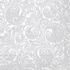 Mank Serviette Tissue Jordan In Silber, 33 X 33 Cm, 100 Stück - Weihnachten Ornamente -Weihnachten Schmücken Geschäft 47854115 8367 4fb2 b1e3 079d6f7b0845 2