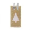 Sovie HOME Besteckserviette White Tree In Gold Aus Linclass® Airlaid 40 X 40 Cm, 12 Stück - Bestecktaschen Weihnachten
