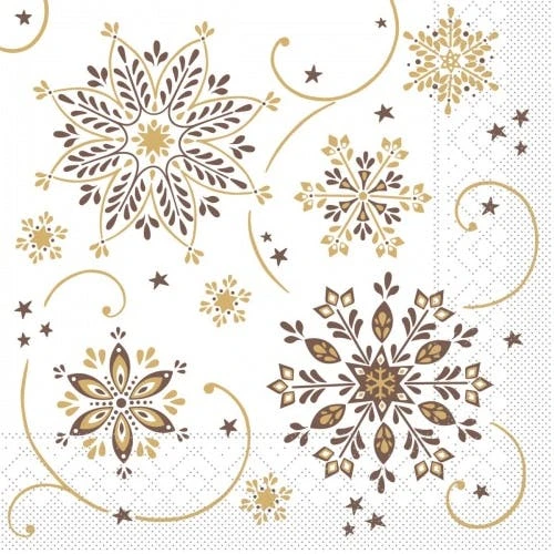 Mank Serviette Tissue Cristal In Schwarz-Gold, 33 X 33 Cm, 100 Stück - Weihnachten 2 Mank Serviette Tissue Cristal In Schwarz-Gold, 33 X 33 Cm, 100 Stück - Weihnachten – Bild 2