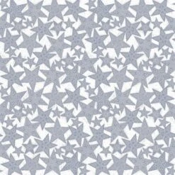 Sovie HORECA Tischdecke Gitte In Silber-Blau Aus Linclass® Airlaid 80 X 80 Cm, 20 Stück - Mitteldecke Weihnachten Sterne