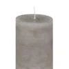 Stumpenkerze Rustic Taupe 20 X Ø 8 Cm, Kerze In Premium Qualität, Durchgefärbte Kerze Für Hochzeit, Deko, Weihnachten, Adventskranz