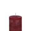 Stumpenkerze Rustic Bordeaux 20 X Ø 8 Cm, Kerze In Premium Qualität, Durchgefärbte Kerze Für Hochzeit, Deko, Weihnachten, Adventskranz