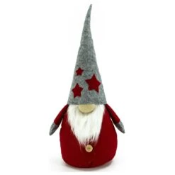 Wichtel ELRIC Dekofigur Filz Schwarz Biegbar Mütze Graue Sterne Weihnachten 31cm -Weihnachten Schmücken Geschäft 733e78fd 71af 4c6d a448 96784bcc7233