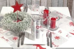 Mank Tischdecke Airlaid Pepe In Grau-Rot, 80 X 80 Cm, 20 Stück - Mitteldecke Weihnachten Ornamente Patchwork -Weihnachten Schmücken Geschäft 7827d138 c653 4ef9 9d90 992c70af6b24