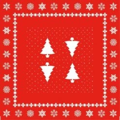 Sovie HOME Tischdecke White Tree In Rot Aus Linclass® Airlaid 80 X 80 Cm, 1 Stück - Mitteldecke Weihnachten -Weihnachten Schmücken Geschäft 79318799 e8d2 44f6 b328 428298de808c