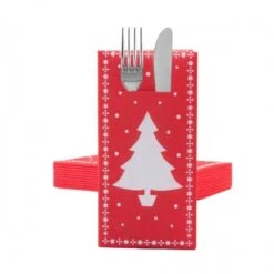 Sovie HOME Besteckserviette White Tree In Rot Aus Linclass® Airlaid 40 X 40 Cm, 12 Stück - Bestecktaschen Weihnachten -Weihnachten Schmücken Geschäft 7a8bc2ee 8f18 47bb acfa cde847936017