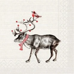Mank Serviette Tissue Luke In Rot-Blau, 33 X 33 Cm, 100 Stück - Weihnachten Ornamente Rentier -Weihnachten Schmücken Geschäft 7f56db04 8da6 47be be0b 23daadd1b64a 5