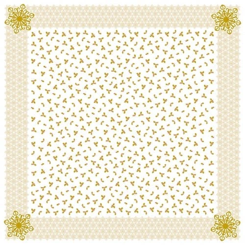Mank Tischdecke Airlaid Pepe In Beige-Gold, 80 X 80 Cm, 20 Stück - Mitteldecke Weihnachten Ornamente Patchwork 4 Mank Tischdecke Airlaid Pepe In Beige-Gold, 80 X 80 Cm, 20 Stück - Mitteldecke Weihnachten Ornamente Patchwork – Bild 4