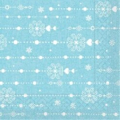 Mank Tissue Serviette Mick In Grau-Blau, 33 X 33 Cm, 3-lagig, 100 Stück - Weihnachten Eiskristalle Schneeflocken -Weihnachten Schmücken Geschäft 85451bb1 1522 4da8 a8ae f4f0bda10947
