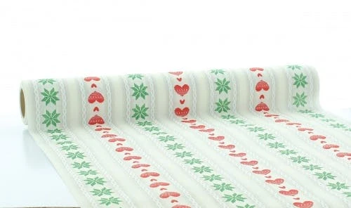 Sovie HOME Tischläufer Trixi In Rot-Grün Aus Linclass® Airlaid 40 Cm X 4,80 M, 1 Stück - Weihnachten 1 Sovie HOME Tischläufer Trixi In Rot-Grün Aus Linclass® Airlaid 40 Cm X 4,80 M, 1 Stück - Weihnachten