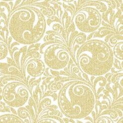 Mank XL Serviette Airlaid Jordan In Gold, 48 X 48 Cm, 50 Stück - Weihnachten Ornamente