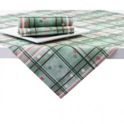 Sovie HORECA Tischdecke Tim In Grün-Rot Aus Linclass® Airlaid 80 X 80 Cm, 20 Stück - Mitteldecke Weihnachten -Weihnachten Schmücken Geschäft 9a0dbc73 d2b6 4716 9e93 5271c343084a