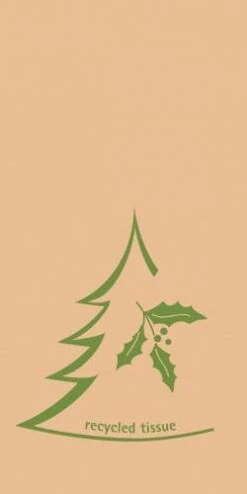 Mank Serviette Softpoint 100% Recycled Tissue X-mas, 1/8 Falz, 40 X 40 Cm, 60 Stück - Weihnachten
