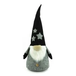 Wichtel RON Dekofigur Graue Biegbare Mütze Schwarze Sterne Weihnachten H: 31cm -Weihnachten Schmücken Geschäft a17f9d4b 5271 4a87 9bfa a81b1a9babc4 3