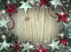 Tischsets | Platzsets - Weihnachten - Weihnachtssterne In Rot Und Silber - 12 Stück Aus Premium Papier – Die Tischdekoration Für Die Weihnachtszeit