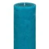 Stumpenkerze Rustic Cyan 20 X Ø 8 Cm, Kerze In Premium Qualität, Durchgefärbte Kerze Für Hochzeit, Deko, Weihnachten, Adventskranz