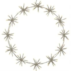 LED Kranz Ring Kreis Wanddeko Hängend Weihnachten 120LED D: 50cm Für Außen