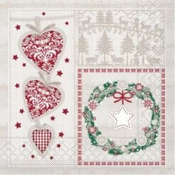 Mank Serviette Tissue Moira In Rot, 33 X 33 Cm, 100 Stück - Weihnachten Tannenbaum Eiskristalle -Weihnachten Schmücken Geschäft ac31f2b7 aceb 4b5b 9b3b cddc560b51b9 5