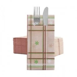 Sovie HORECA Besteckserviette Tim In Braun-Grün Aus Linclass® Airlaid 40 X 40 Cm, 100 Stück - Bestecktasche Weihnachten -Weihnachten Schmücken Geschäft acadef62 1a43 4609 ace8 e340ba0c4f38