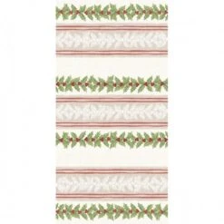 Mank Tischdecke Spanlin Magda, 120 X 220 Cm, 20 Stück - Tischtuch Weihnachten Tischwäsche Ilex-Zweige