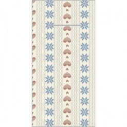 Sovie HOME Besteckserviette Trixi In Braun-Blau Aus Linclass® Airlaid 40 X 40 Cm, 12 Stück - Bestecktasche Weihnachten