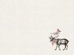 Mank Tischset Aus Airlaid - Design: Knut, 40 X 30cm, 100 Stück - Rentier Weihnachten