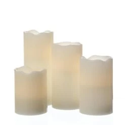 LED Kerzenset Adventskerzen Weihnachten 4 Größen Mit Fernbedienung Weiß 4 Stück -Weihnachten Schmücken Geschäft b5acaa4a b4c4 4f80 9491 2cf96b61c945