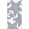 Sovie HORECA Besteckserviette Gitte In Silber-Blau, 40 X 40 Cm, 100 Stück - Weihnachten Sterne Bestecktaschen
