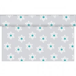 Sovie HOME Tischläufer Snowflakes In Silber-Türkis Aus Linclass® Airlaid 40cm X 4,80 M, 1 Stück - Weihnachten -Weihnachten Schmücken Geschäft c09118dc 2c0c 49e0 b218 dd05825cf088