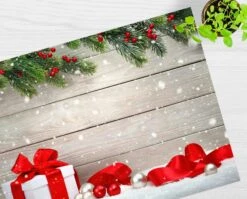 Tischsets | Platzsets - Weihnachten - Geschenk Im Schnee - 12 Stück Aus Premium Papier - Die Besondere Tischdekoration Für Die Weihnachtszeit -Weihnachten Schmücken Geschäft c9d7dadf bf88 44f8 a852 4b524d2fd63b