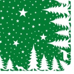 Mank Serviette Tissue Lennert In Grün, 40 X 40 Cm, 100 Stück - Weihnachten Sterne Rentier Wolf -Weihnachten Schmücken Geschäft c9fd2fc0 a603 4e51 bf6d cb13ce1cdb19 3