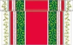Sovie HOME Tischläufer Melissa In Rot-Grün Aus Linclass® Airlaid 40cm X 4,80m, 1 Stück - Weihnachten -Weihnachten Schmücken Geschäft d0c63c9b ab22 4d27 b50b 9cbf3d7b7e37