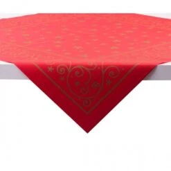 Sovie HORECA Tischdecke Liam In Rot Aus Linclass® Airlaid 80 X 80 Cm, 20 Stück - Weihnachten Sterne Mitteldecke
