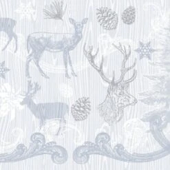 Mank XL Serviette Airlaid Bruno In Grau-Silber, 48 X 48 Cm, 50 Stück - Weihnachten Hirsch Tannenzapfen -Weihnachten Schmücken Geschäft e1831747 ac31 4887 a7b2 5fcf09eb173a