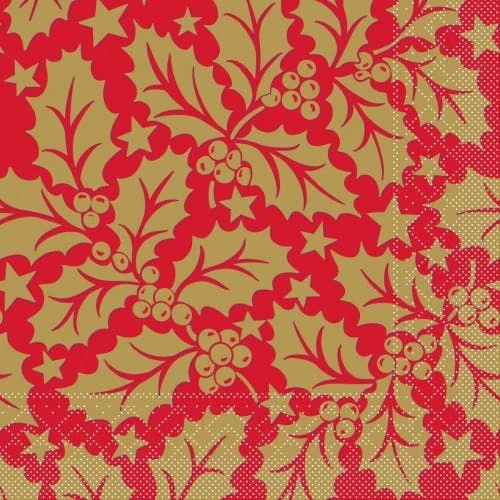 Mank Serviette Tissue Michael In Grün, 33 X 33 Cm, 100 Stück - Ilex-Zweige Weihnachten 2 Mank Serviette Tissue Michael In Grün, 33 X 33 Cm, 100 Stück - Ilex-Zweige Weihnachten – Bild 2